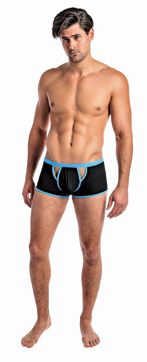 MP141230 Turq/Black Cutout Mini Short