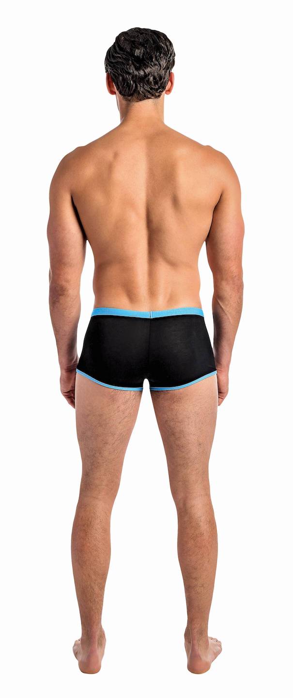 MP141230 Turq/Black Cutout Mini Short