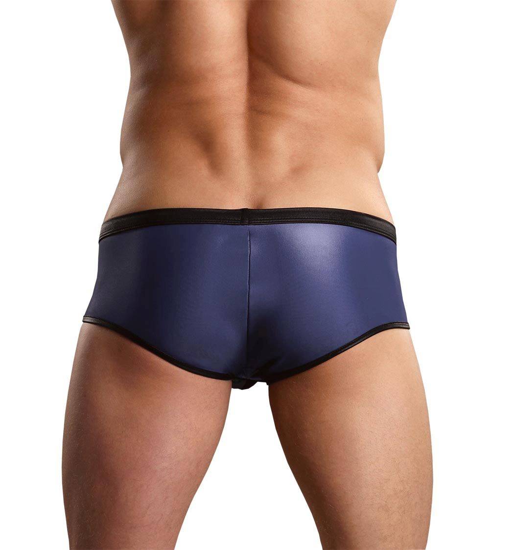 MP157196 Blue/Blk Zipper Short
