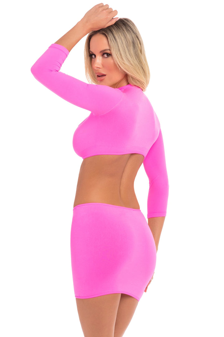 PL27036 Stop &amp; Stare 2Pc Skirt Set