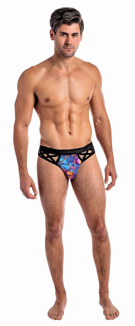 MP460226 Print Crossover Thong