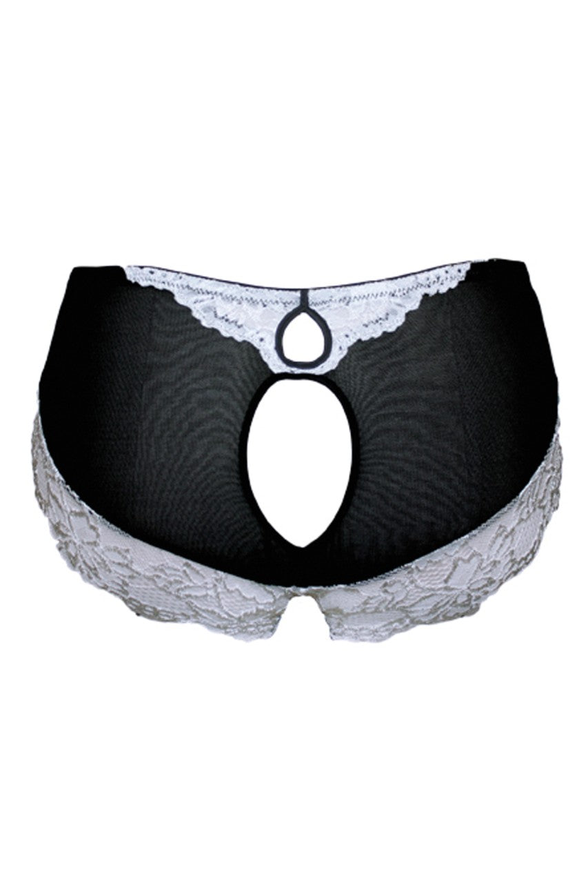 TL9627 Black/Ivory Decadent Fashion Panty