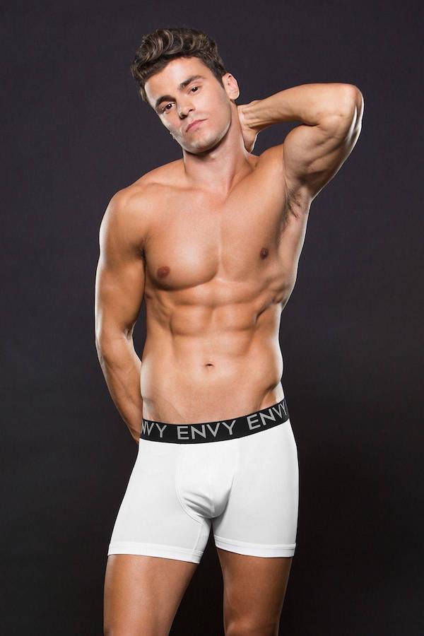 BEV045 Micro Lowrise Logo Elastic Boxer