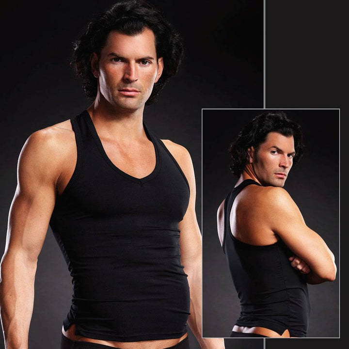 BLM006 Microfibre Racerback V-Neck Tank
