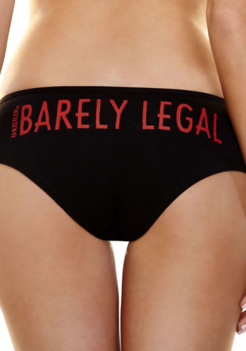 HSP-06 Hustler Screen Print Panties - Barely Legal