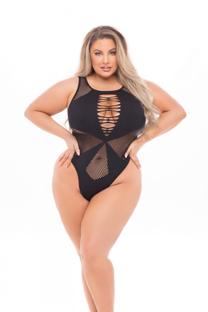 PL20035X Duchess Highneck Bodysuit