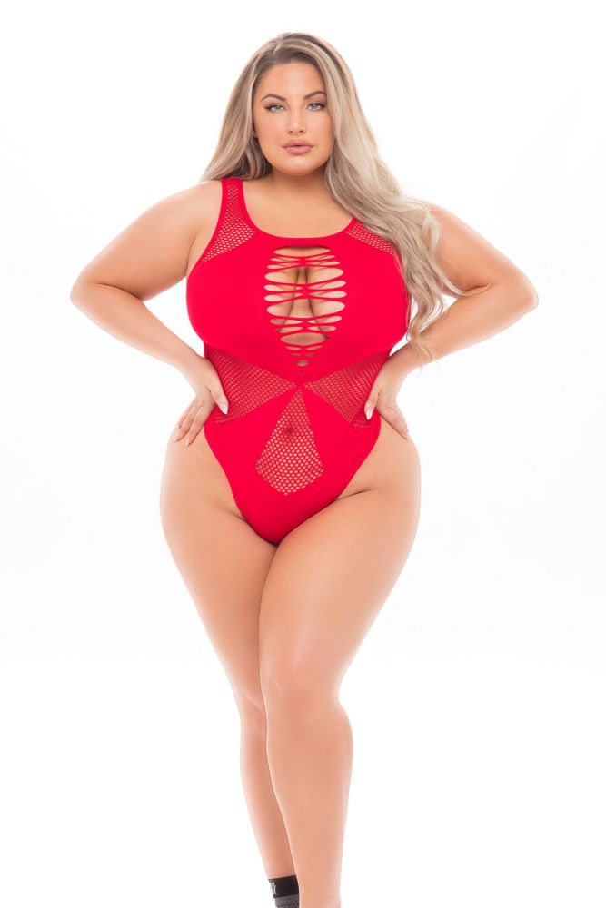 PL20035X Duchess Highneck Bodysuit